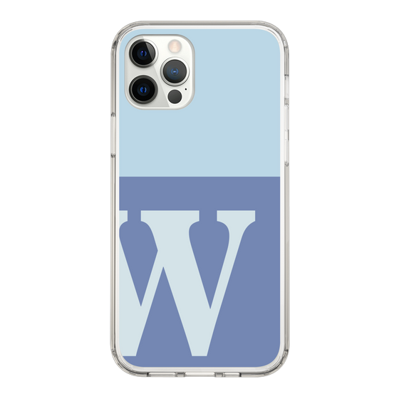 Slim Protection Case［ Original - initial two tone - W blue ］