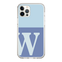 Slim Protection Case［ Original - initial two tone - W blue ］