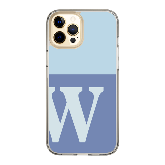 Slim Protection Case［ Original - initial two tone - W blue ］