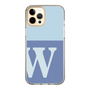 Slim Protection Case［ Original - initial two tone - W blue ］