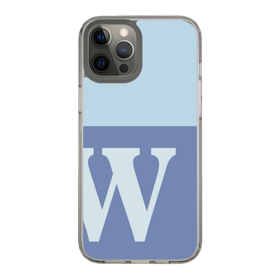 Slim Protection Case［ Original - initial two tone - W blue ］
