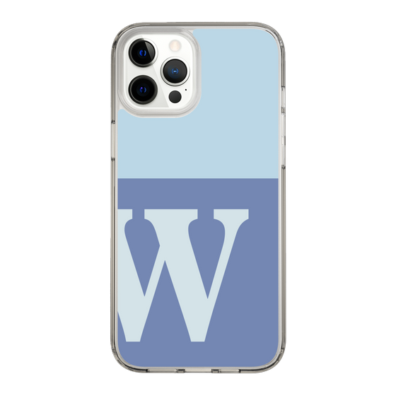 Slim Protection Case［ Original - initial two tone - W blue ］