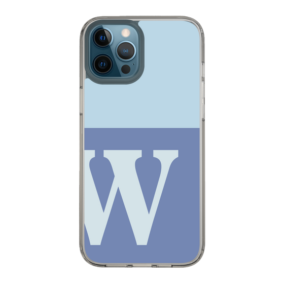 Slim Protection Case［ Original - initial two tone - W blue ］