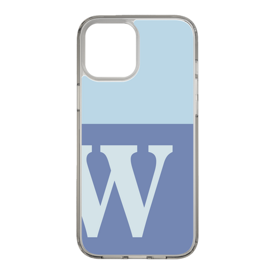 Slim Protection Case［ Original - initial two tone - W blue ］