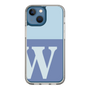 Slim Protection Case［ Original - initial two tone - W blue ］