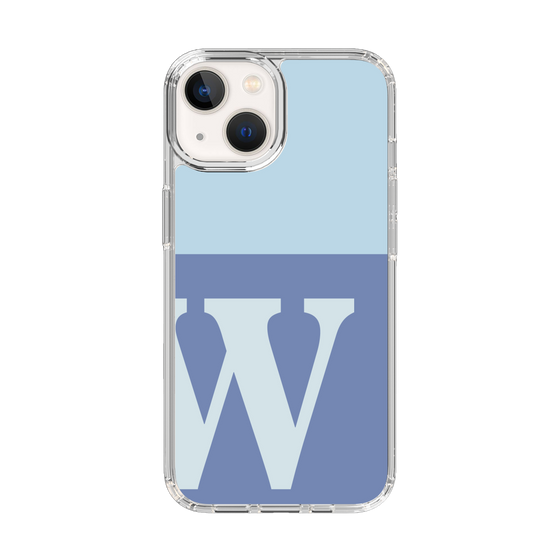 Slim Protection Case［ Original - initial two tone - W blue ］