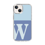 Slim Protection Case［ Original - initial two tone - W blue ］