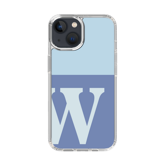 Slim Protection Case［ Original - initial two tone - W blue ］