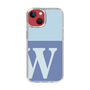 Slim Protection Case［ Original - initial two tone - W blue ］