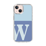 Slim Protection Case［ Original - initial two tone - W blue ］