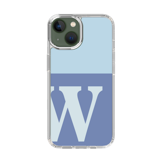 Slim Protection Case［ Original - initial two tone - W blue ］
