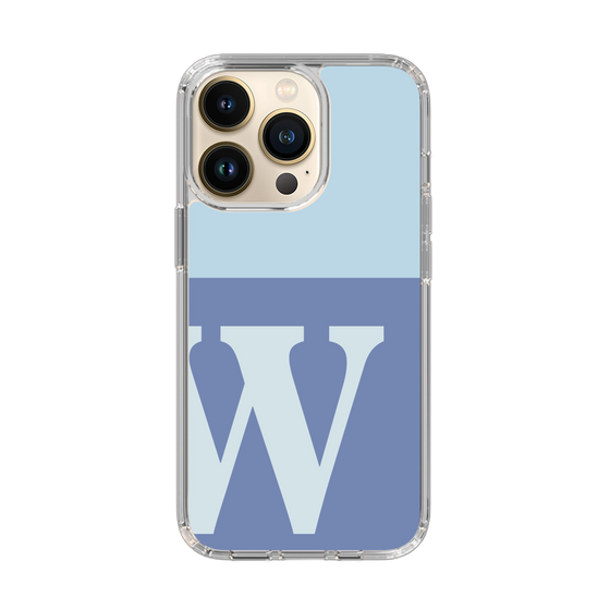 Slim Protection Case［ Original - initial two tone - W blue ］