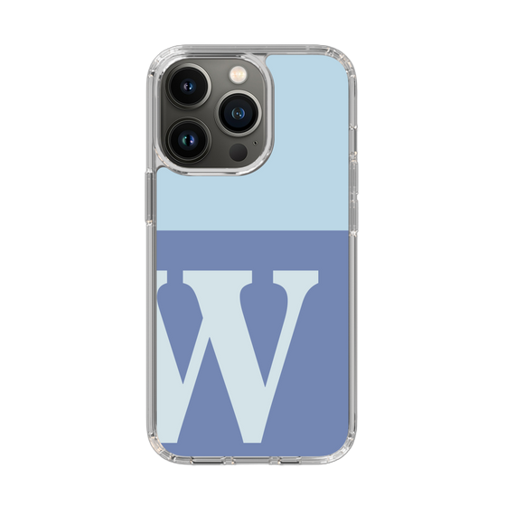 Slim Protection Case［ Original - initial two tone - W blue ］
