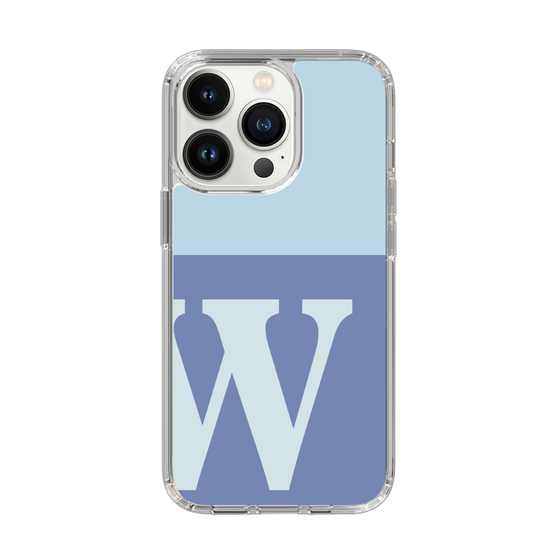 Slim Protection Case［ Original - initial two tone - W blue ］