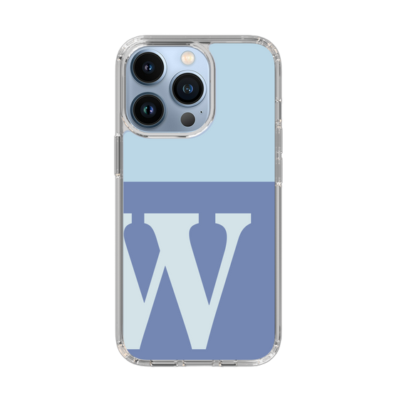 Slim Protection Case［ Original - initial two tone - W blue ］