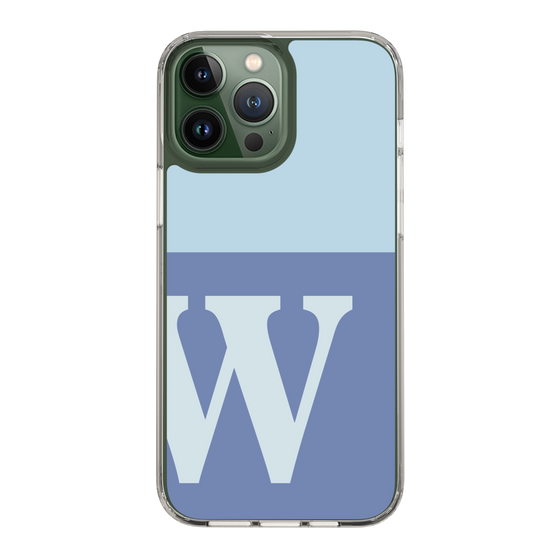 Slim Protection Case［ Original - initial two tone - W blue ］