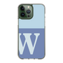 Slim Protection Case［ Original - initial two tone - W blue ］