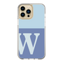 Slim Protection Case［ Original - initial two tone - W blue ］