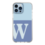 Slim Protection Case［ Original - initial two tone - W blue ］