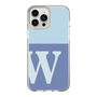 Slim Protection Case［ Original - initial two tone - W blue ］