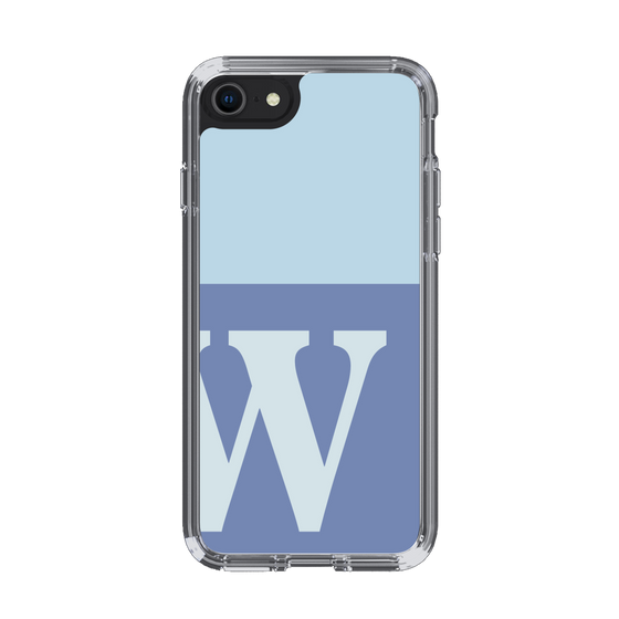 Slim Protection Case［ Original - initial two tone - W blue ］