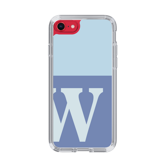 Slim Protection Case［ Original - initial two tone - W blue ］