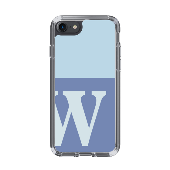 Slim Protection Case［ Original - initial two tone - W blue ］
