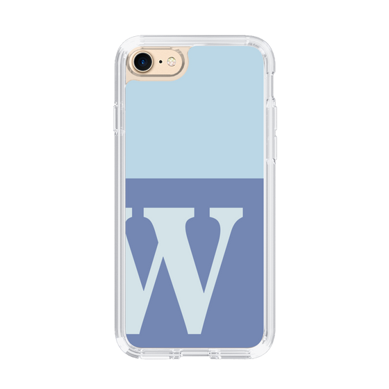 Slim Protection Case［ Original - initial two tone - W blue ］
