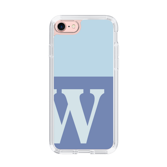 Slim Protection Case［ Original - initial two tone - W blue ］