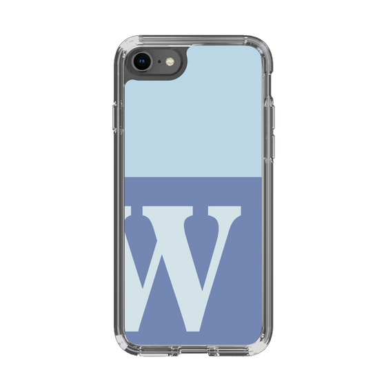 Slim Protection Case［ Original - initial two tone - W blue ］