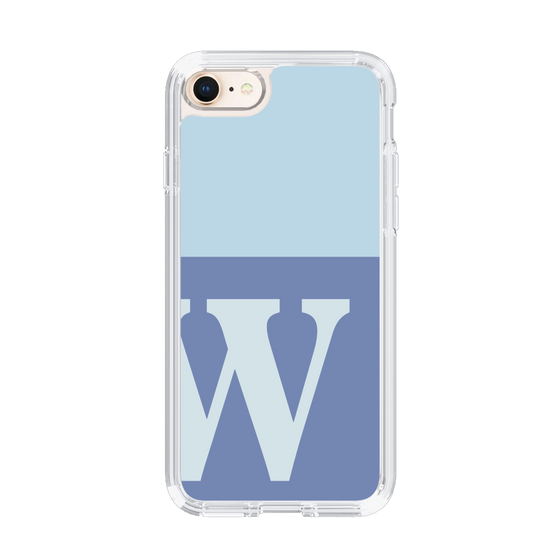 Slim Protection Case［ Original - initial two tone - W blue ］