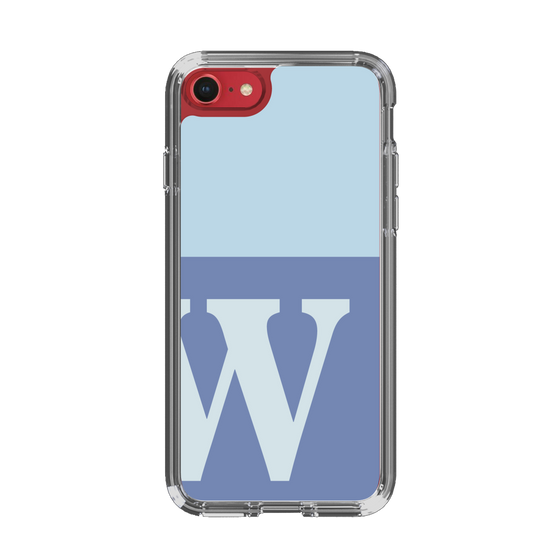 Slim Protection Case［ Original - initial two tone - W blue ］