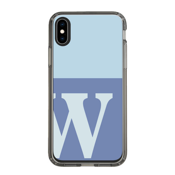 Slim Protection Case［ Original - initial two tone - W blue ］