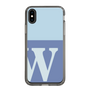 Slim Protection Case［ Original - initial two tone - W blue ］