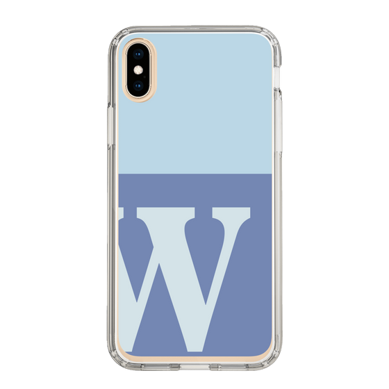 Slim Protection Case［ Original - initial two tone - W blue ］
