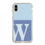 Slim Protection Case［ Original - initial two tone - W blue ］