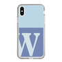Slim Protection Case［ Original - initial two tone - W blue ］