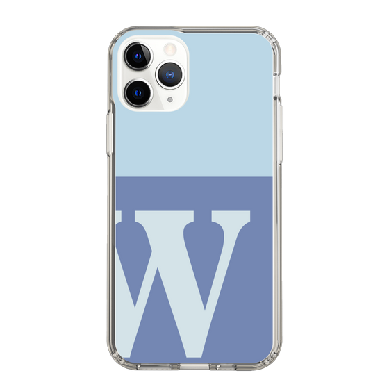 Slim Protection Case［ Original - initial two tone - W blue ］