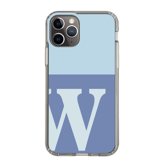 Slim Protection Case［ Original - initial two tone - W blue ］