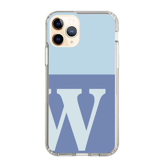 Slim Protection Case［ Original - initial two tone - W blue ］