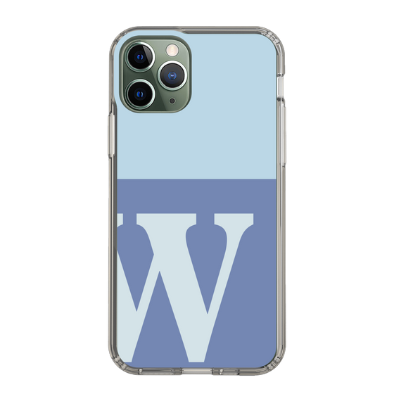 Slim Protection Case［ Original - initial two tone - W blue ］