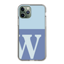 Slim Protection Case［ Original - initial two tone - W blue ］