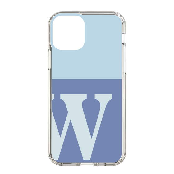Slim Protection Case［ Original - initial two tone - W blue ］