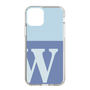 Slim Protection Case［ Original - initial two tone - W blue ］
