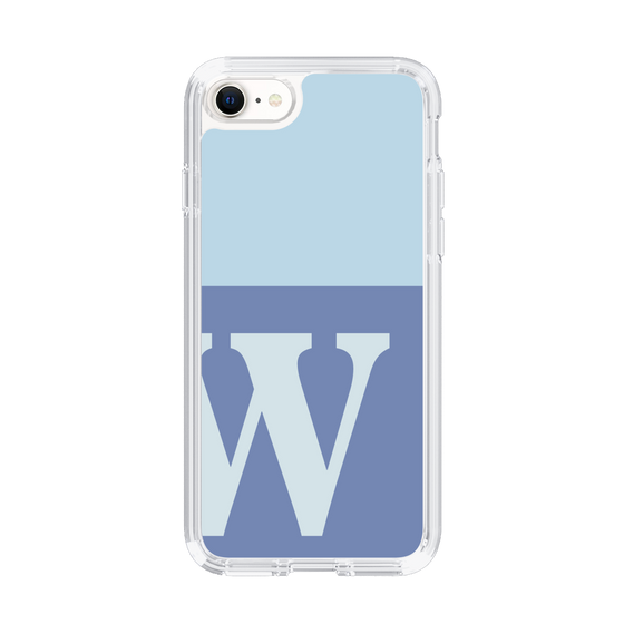 Slim Protection Case［ Original - initial two tone - W blue ］