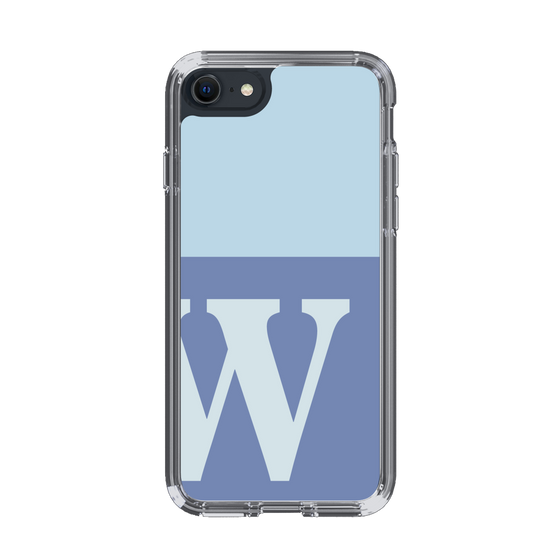 Slim Protection Case［ Original - initial two tone - W blue ］
