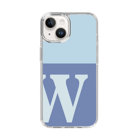 Slim Protection Case［ Original - initial two tone - W blue ］