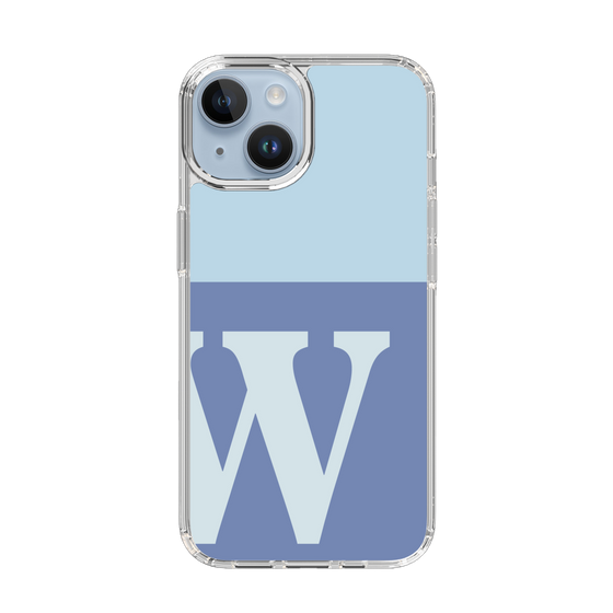 Slim Protection Case［ Original - initial two tone - W blue ］