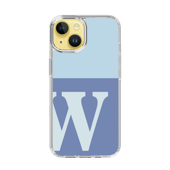 Slim Protection Case［ Original - initial two tone - W blue ］