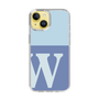 Slim Protection Case［ Original - initial two tone - W blue ］